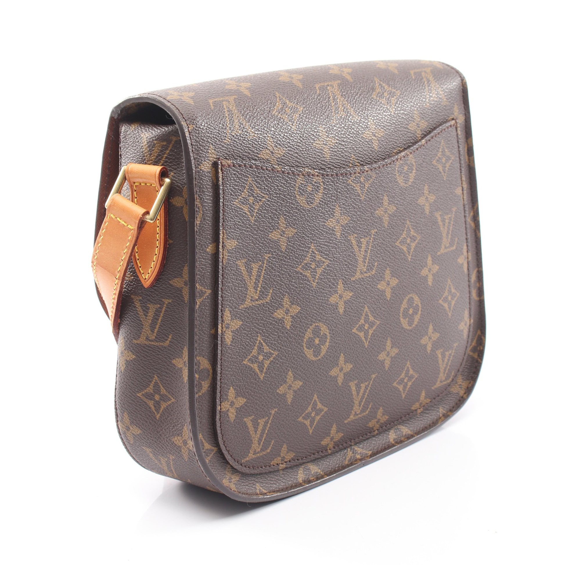 サンクルーGM モノグラム ショルダーバッグ PVC レザー ブラウン ルイヴィトン バッグ LOUIS VUITTON