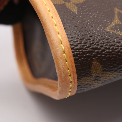 ポパンクール ロン モノグラム ショルダーバッグ PVC レザー ブラウン ルイヴィトン バッグ LOUIS VUITTON
