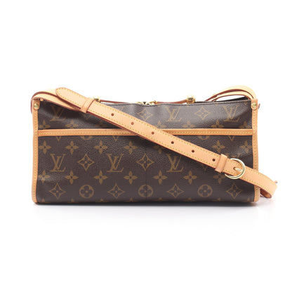 ポパンクール ロン モノグラム ショルダーバッグ PVC レザー ブラウン ルイヴィトン バッグ LOUIS VUITTON