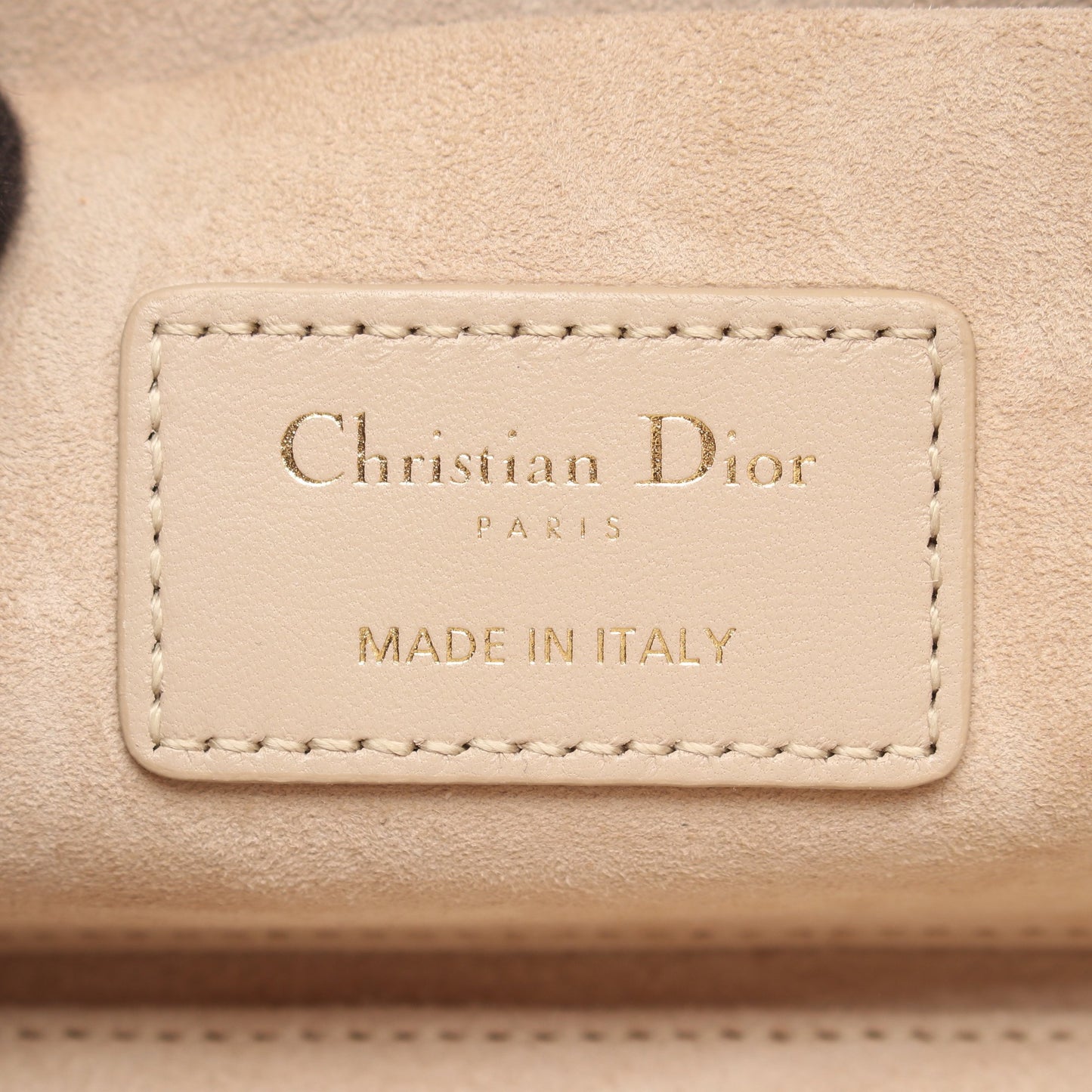 Lady D-Joy ミディアム カナージュ 2WAY ハンドバッグ レザー ベージュ クリスチャンディオール バッグ Christian Dior