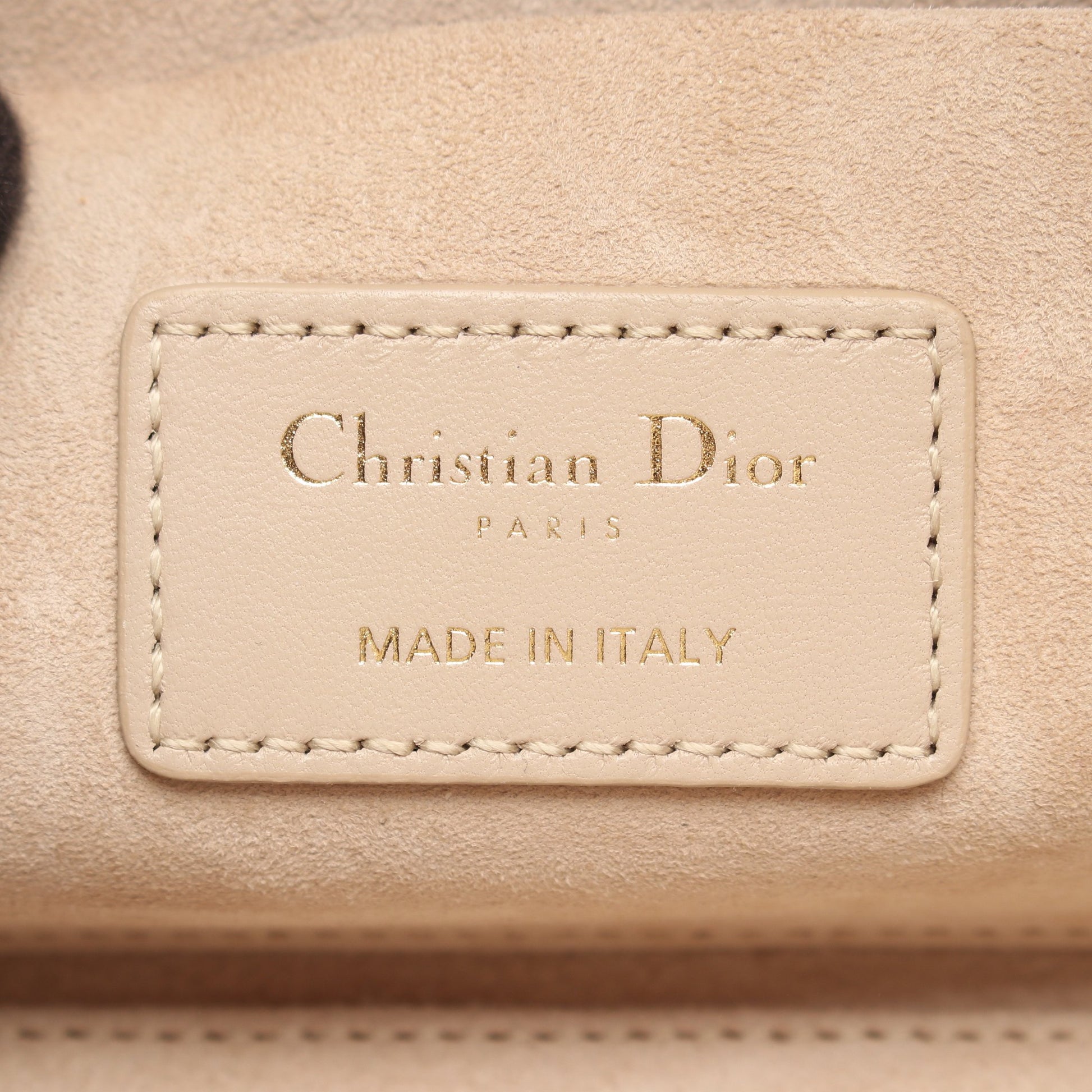 Lady D-Joy ミディアム カナージュ 2WAY ハンドバッグ レザー ベージュ クリスチャンディオール バッグ Christian Dior