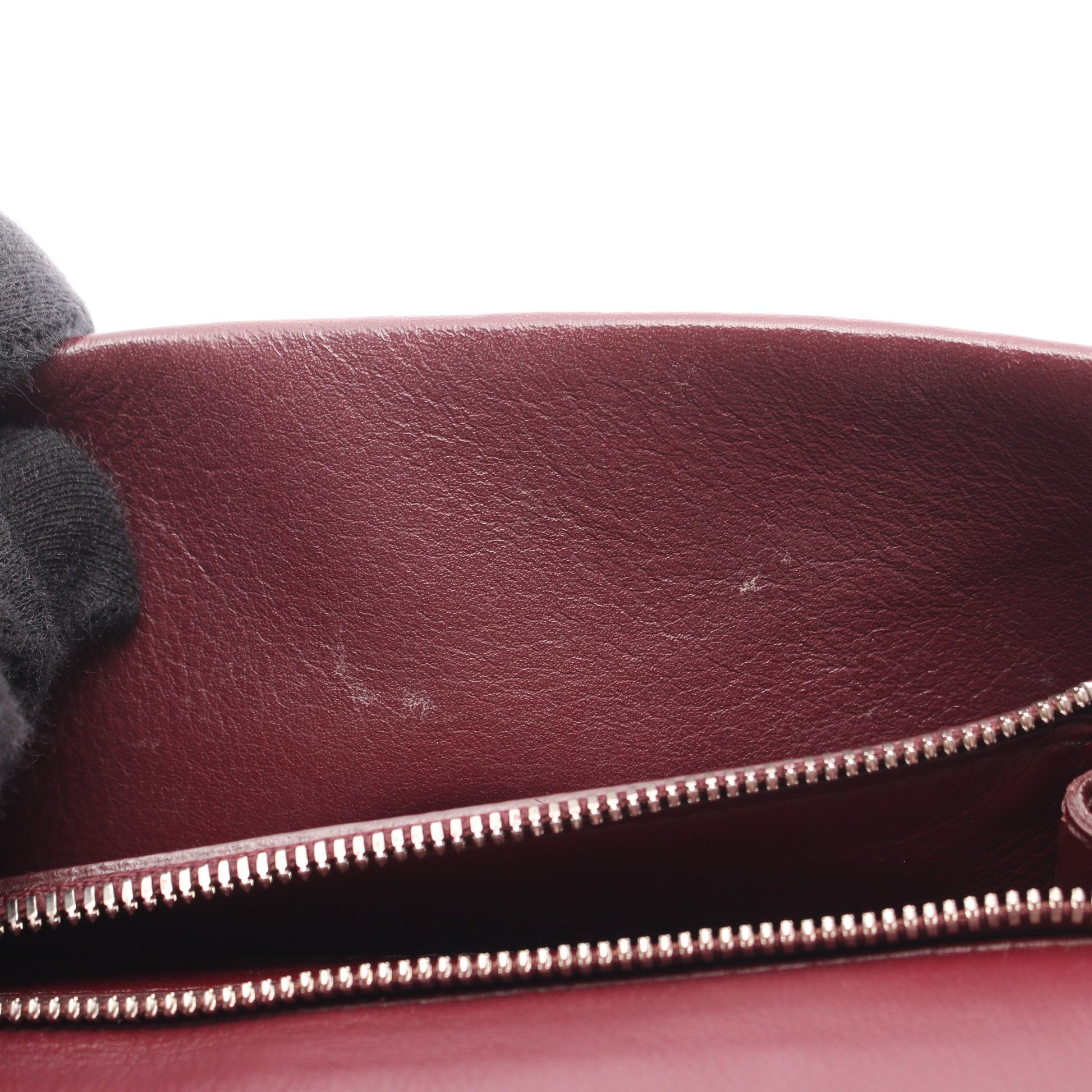 BBラウンド Wチェーンショルダーバッグ レザー ボルドー ボッテガヴェネタ バッグ BOTTEGA VENETA