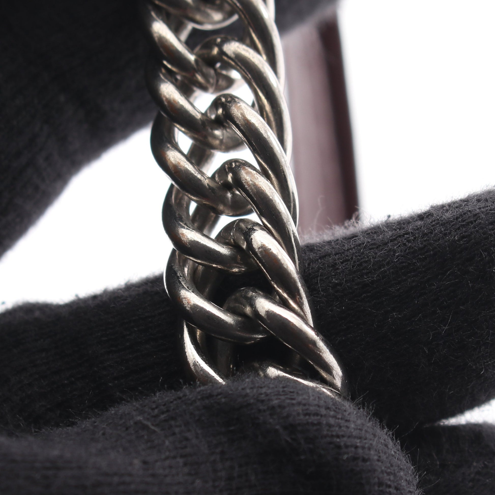 BBラウンド Wチェーンショルダーバッグ レザー ボルドー ボッテガヴェネタ バッグ BOTTEGA VENETA