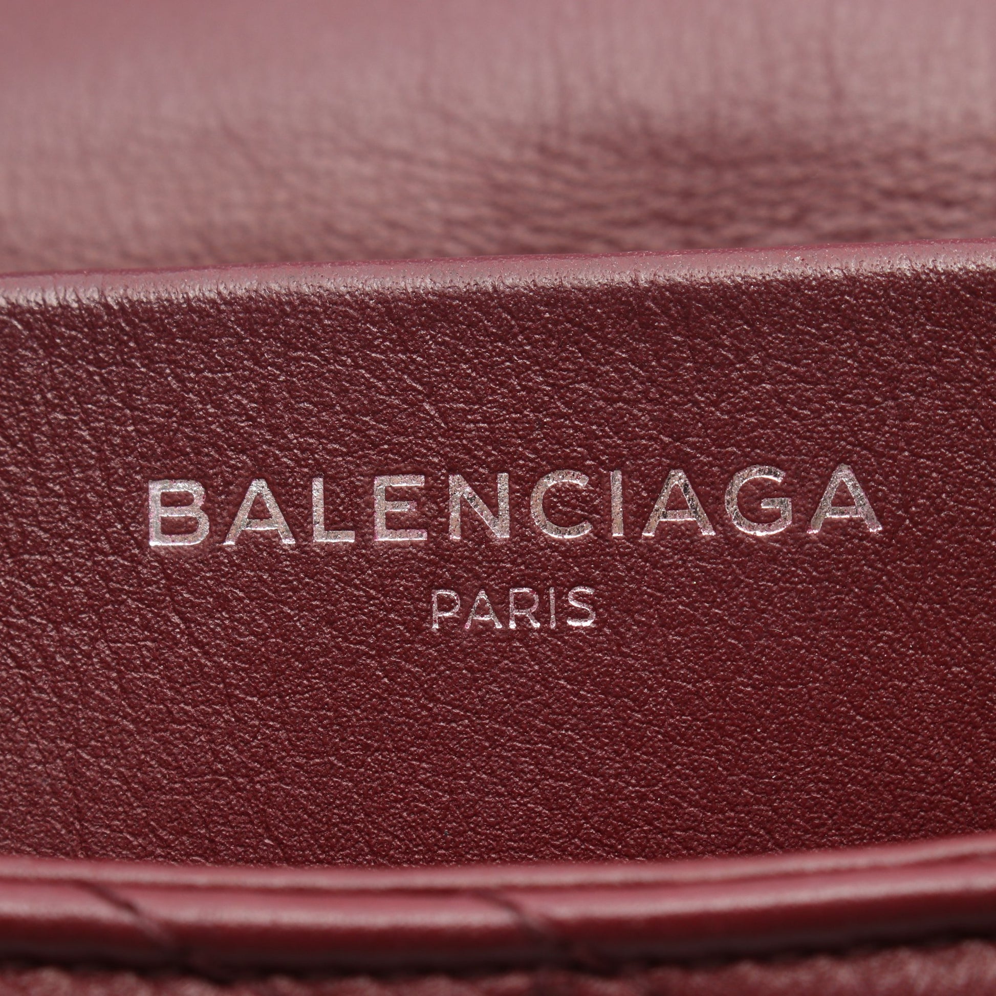 BBラウンド Wチェーンショルダーバッグ レザー ボルドー ボッテガヴェネタ バッグ BOTTEGA VENETA