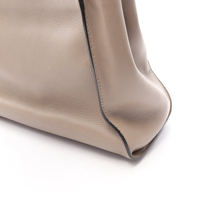 ピーカブー 2WAY ハンドバッグ レザー グレーベージュ フェンディ バッグ FENDI