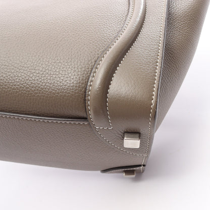 ラゲージ マイクロ ショッパー ハンドバッグ レザー グレーベージュ セリーヌ バッグ CELINE