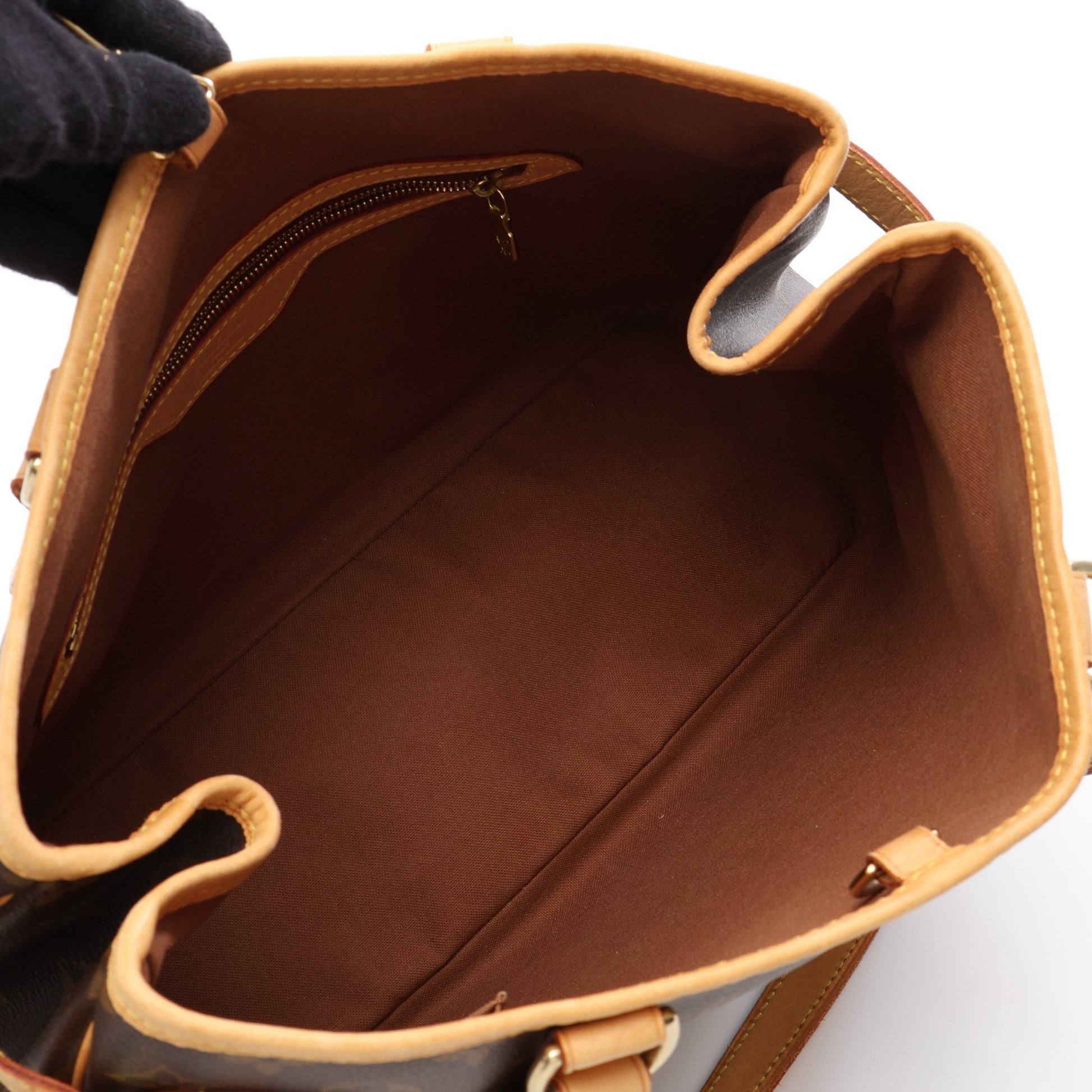 バティニョール オリゾンタル モノグラム ショルダーバッグ PVC レザー ブラウン ルイヴィトン バッグ LOUIS VUITTON