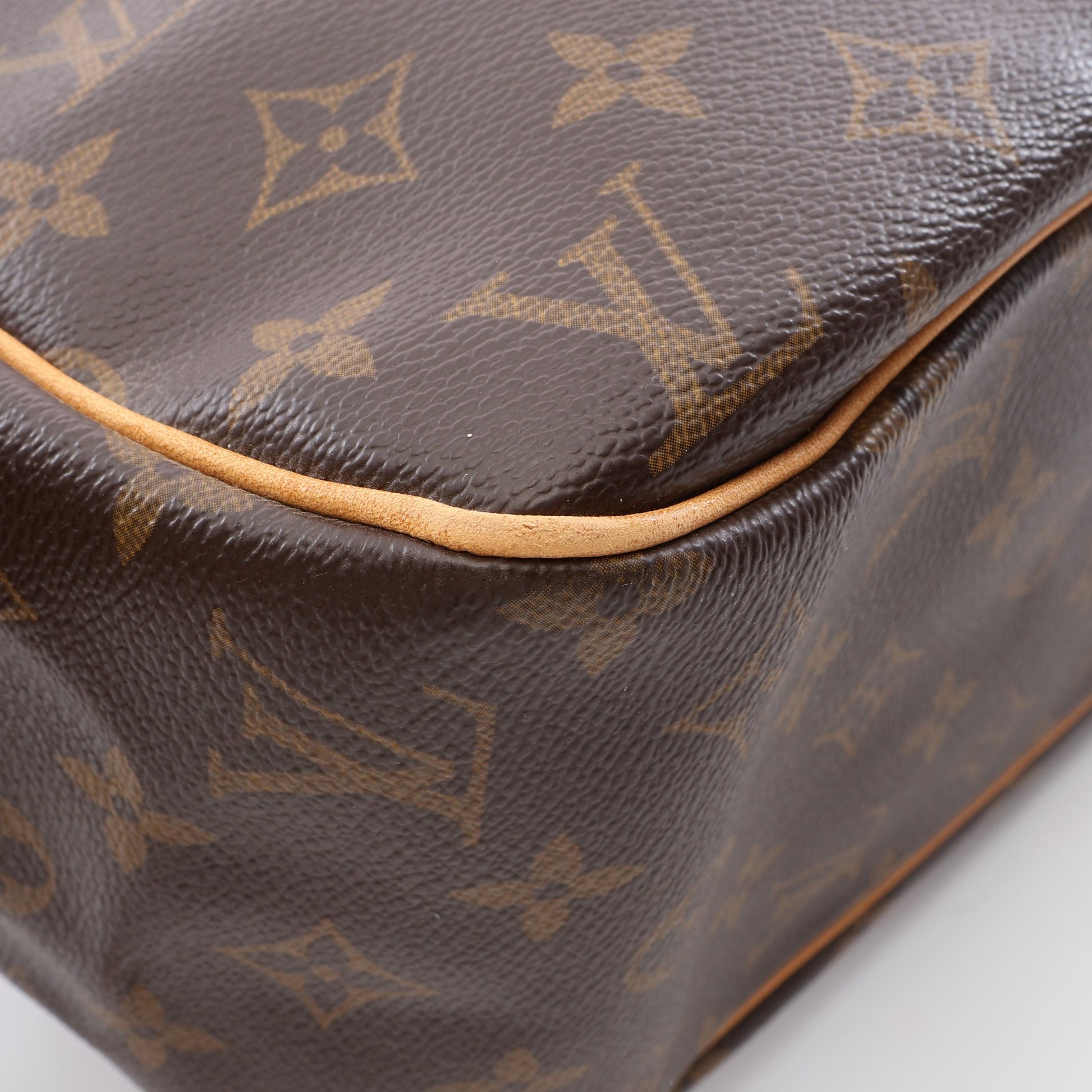 バティニョール オリゾンタル モノグラム ショルダーバッグ PVC レザー ブラウン ルイヴィトン バッグ LOUIS VUITTON