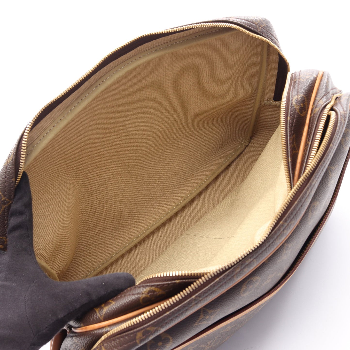 リポーターGM モノグラム ショルダーバッグ PVC レザー ブラウン ルイヴィトン バッグ LOUIS VUITTON