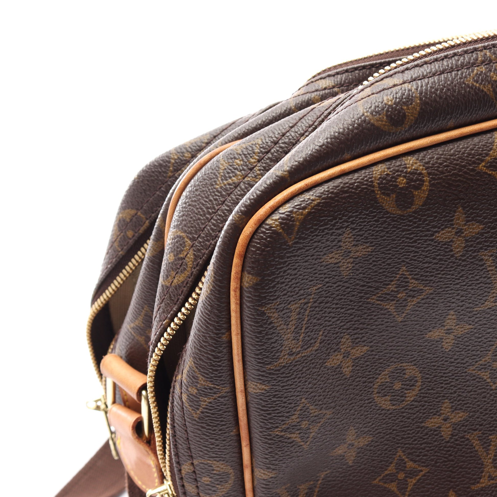 リポーターGM モノグラム ショルダーバッグ PVC レザー ブラウン ルイヴィトン バッグ LOUIS VUITTON