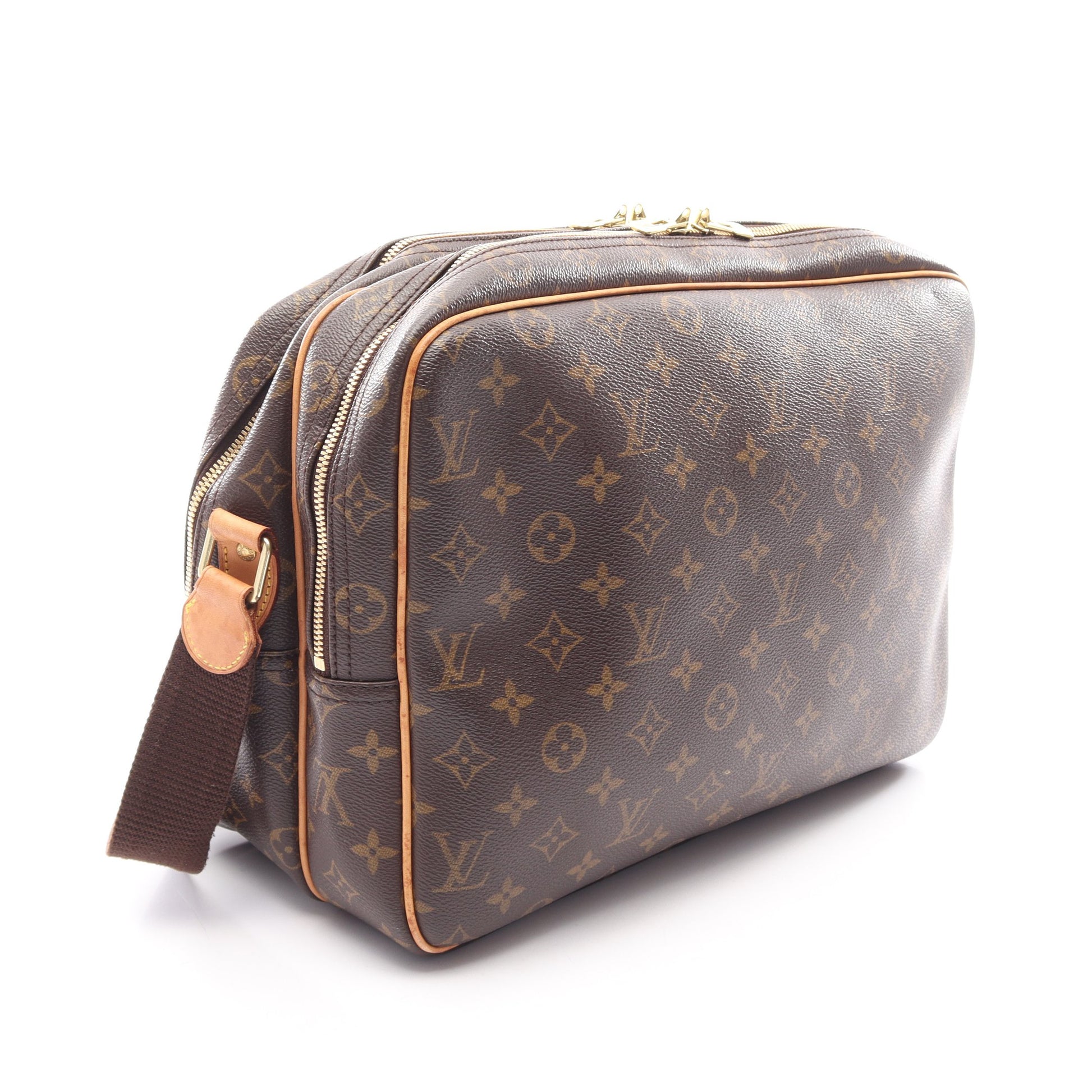 リポーターGM モノグラム ショルダーバッグ PVC レザー ブラウン ルイヴィトン バッグ LOUIS VUITTON
