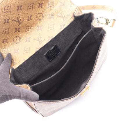 ポシェット メティス MM モノグラムリバース 2WAY ハンドバッグ PVC レザー ブラウン ブラック ルイヴィトン バッグ LOUIS VUITTON