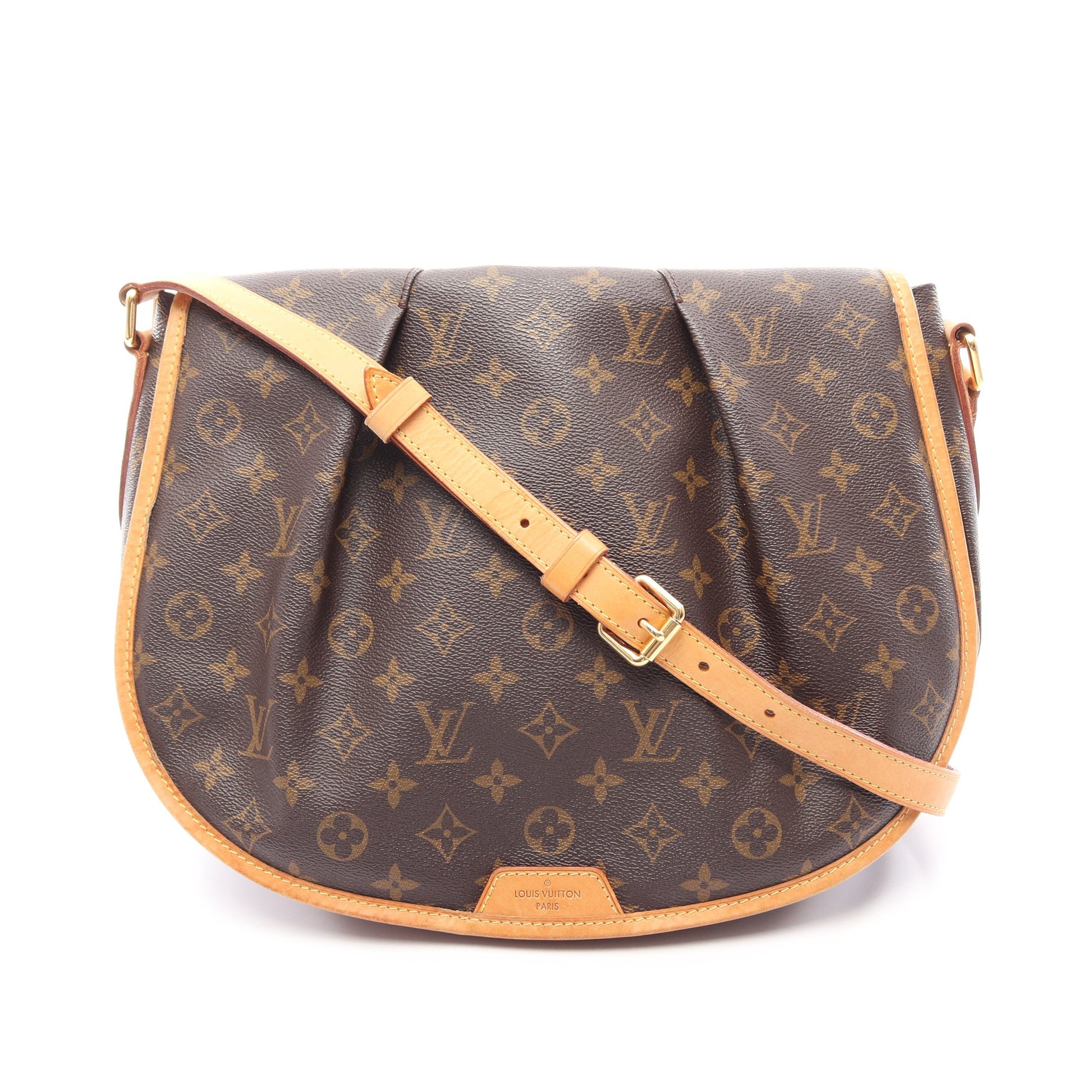 メニルモンタンMM モノグラム ショルダーバッグ PVC レザー ブラウン ルイヴィトン バッグ LOUIS VUITTON