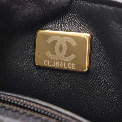 ミニマトラッセ チェーンショルダーバッグ ラムスキン ブラック ゴールド金具 シャネル バッグ CHANEL