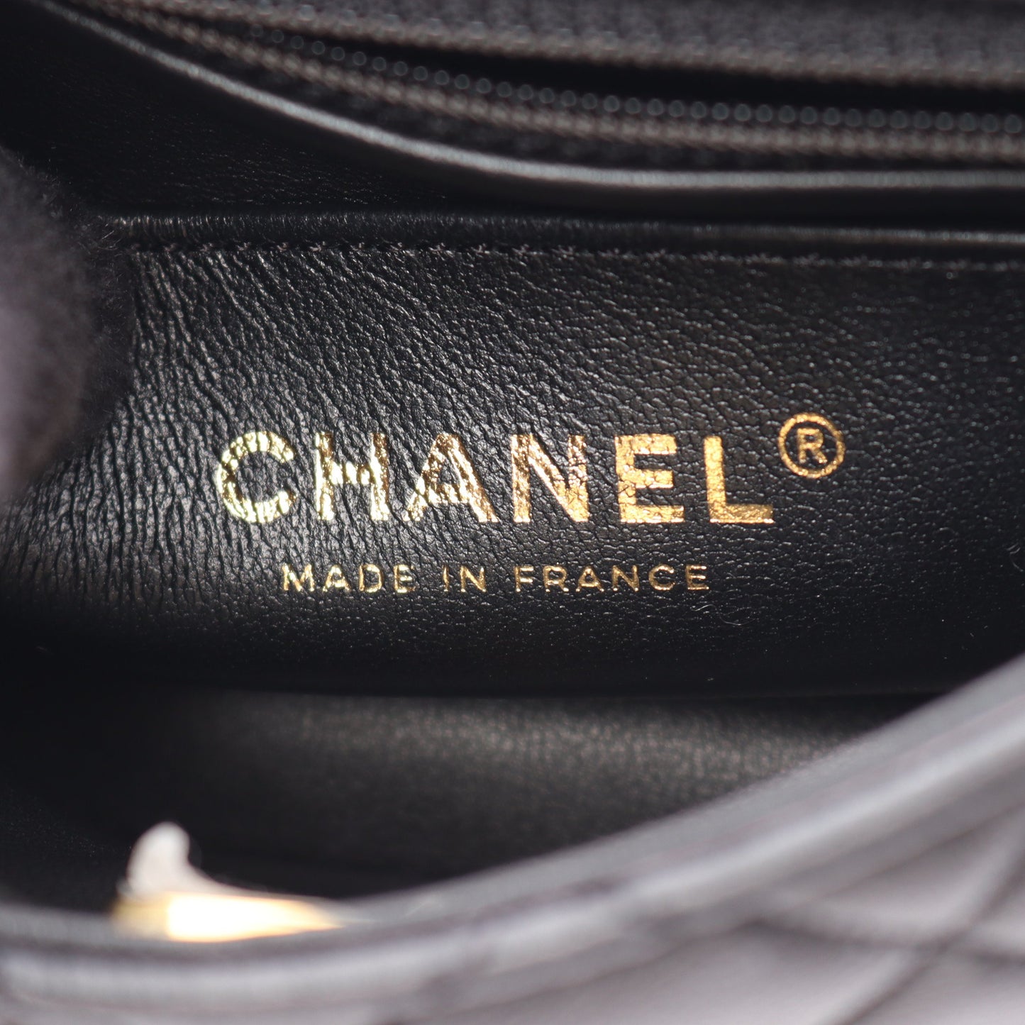 ミニマトラッセ チェーンショルダーバッグ ラムスキン ブラック ゴールド金具 シャネル バッグ CHANEL
