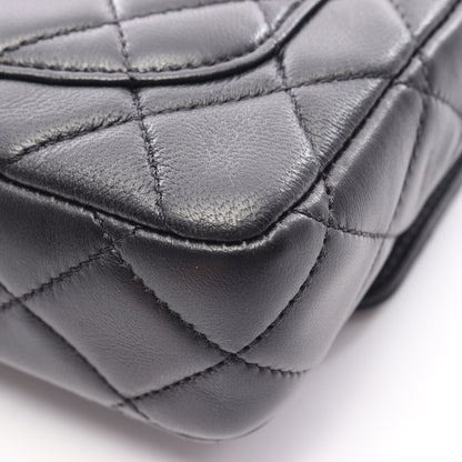 ミニマトラッセ チェーンショルダーバッグ ラムスキン ブラック ゴールド金具 シャネル バッグ CHANEL