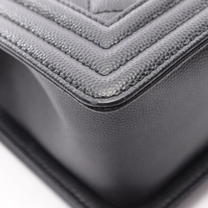 ボーイシャネル チェーンショルダーバッグ キャビアスキン ブラック ゴールド金具 シャネル バッグ CHANEL