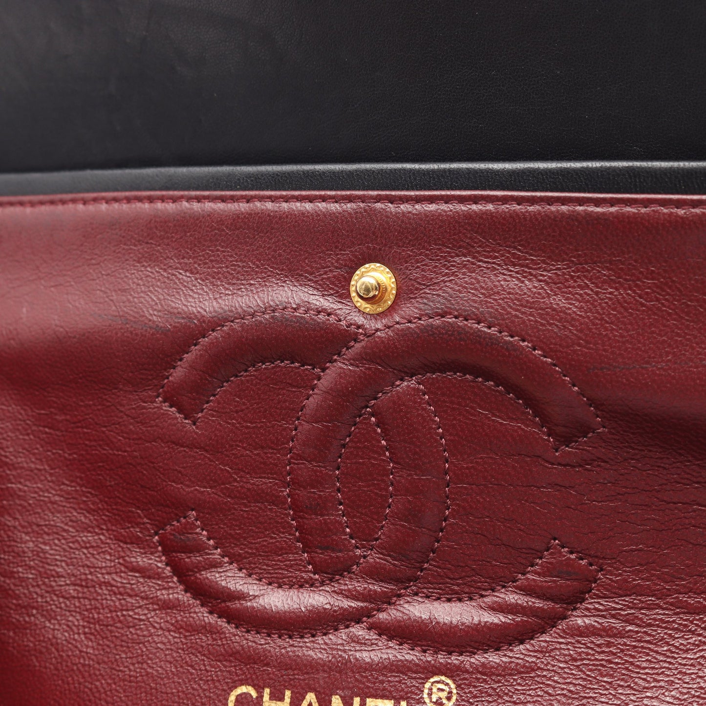 マトラッセ Wフラップ Wチェーンショルダーバッグ ラムスキン ブラック ゴールド金具 シャネル バッグ CHANEL