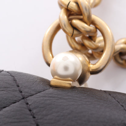 マトラッセ チェーンウォレット ラムスキン ブラック ゴールド金具 シャネル バッグ CHANEL
