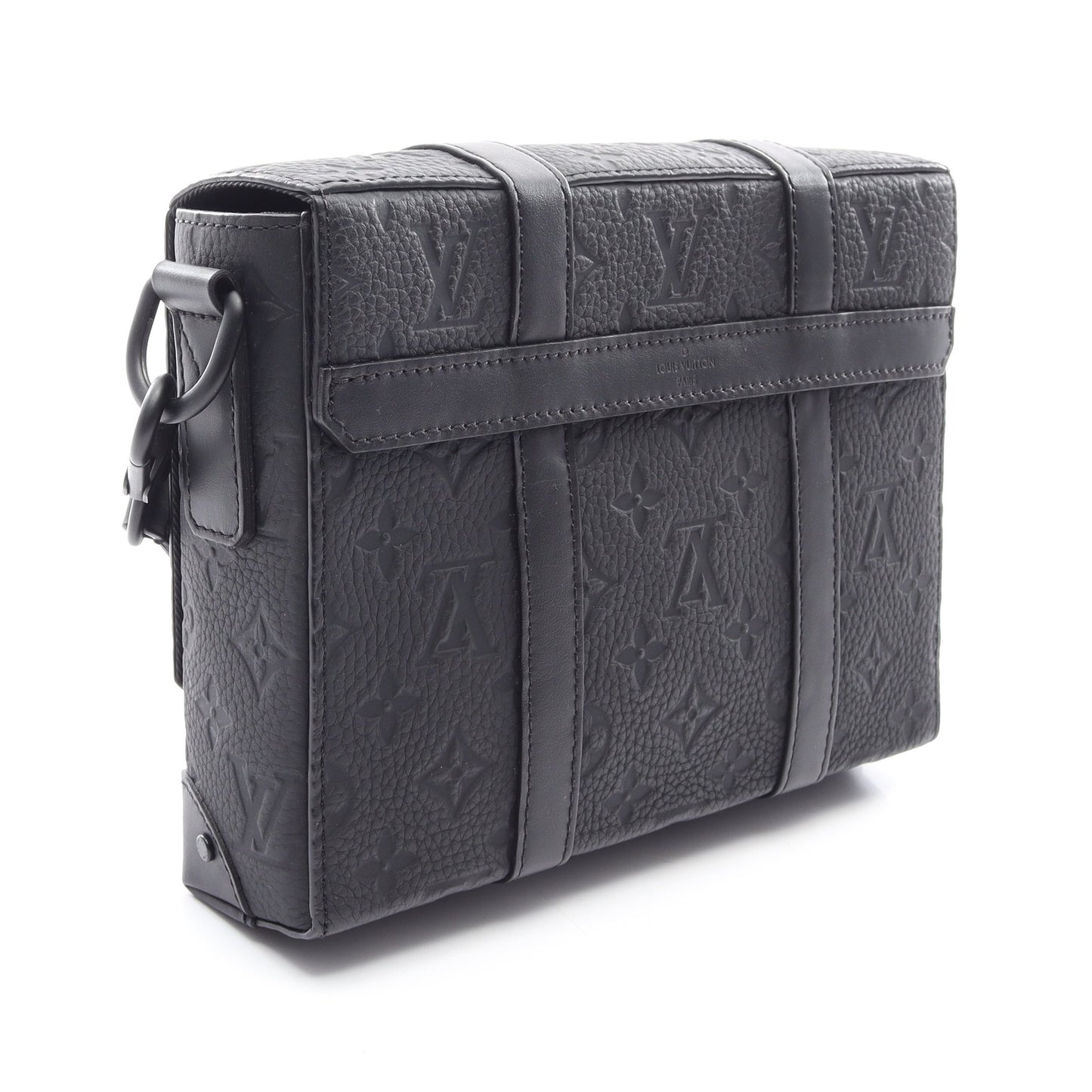 トランク メッセンジャーPM トリヨンモノグラム ショルダーバッグ トリヨンレザー ブラック ルイヴィトン バッグ LOUIS VUITTON