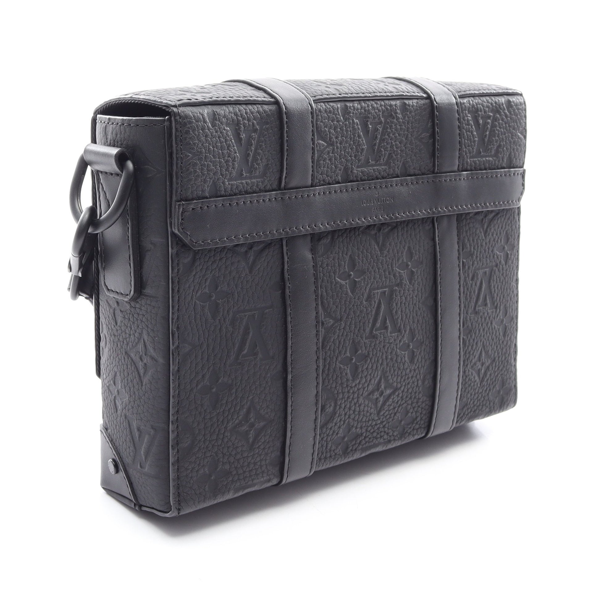 トランク メッセンジャーPM トリヨンモノグラム ショルダーバッグ トリヨンレザー ブラック ルイヴィトン バッグ LOUIS VUITTON