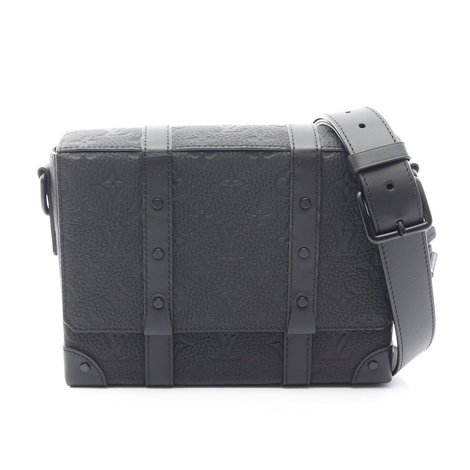 トランク メッセンジャーPM トリヨンモノグラム ショルダーバッグ トリヨンレザー ブラック ルイヴィトン バッグ LOUIS VUITTON