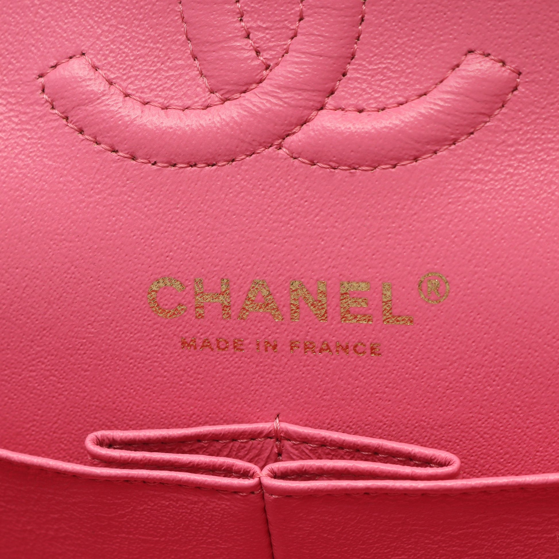マトラッセ Wフラップ Wチェーンショルダーバッグ キャビアスキン ピンク ゴールド金具 シャネル バッグ CHANEL