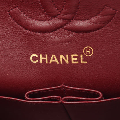 マトラッセ Wフラップ Wチェーンショルダーバッグ ラムスキン ブラック ゴールド金具 シャネル バッグ CHANEL
