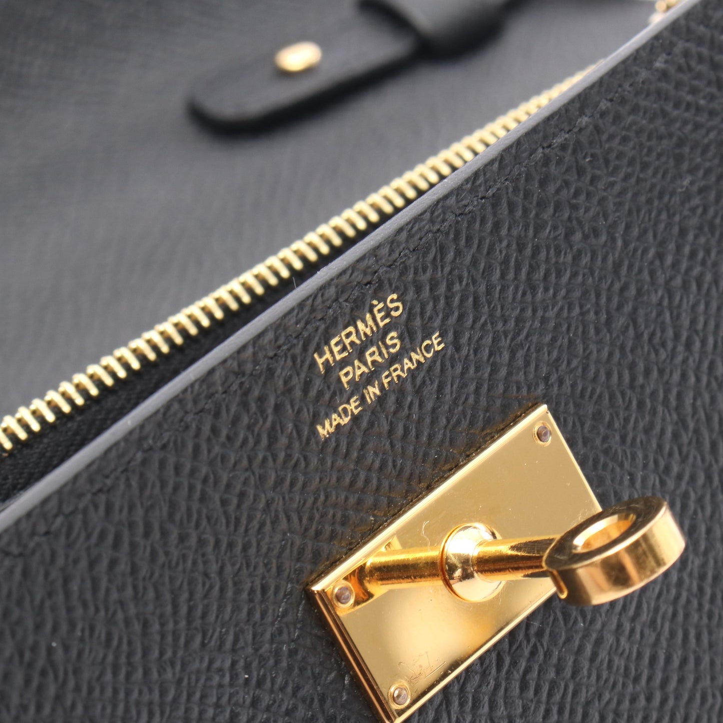 ケリートゥーゴー ショルダーウォレット ヴォーエプソン ブラック ゴールド金具 B刻印 エルメス バッグ HERMES