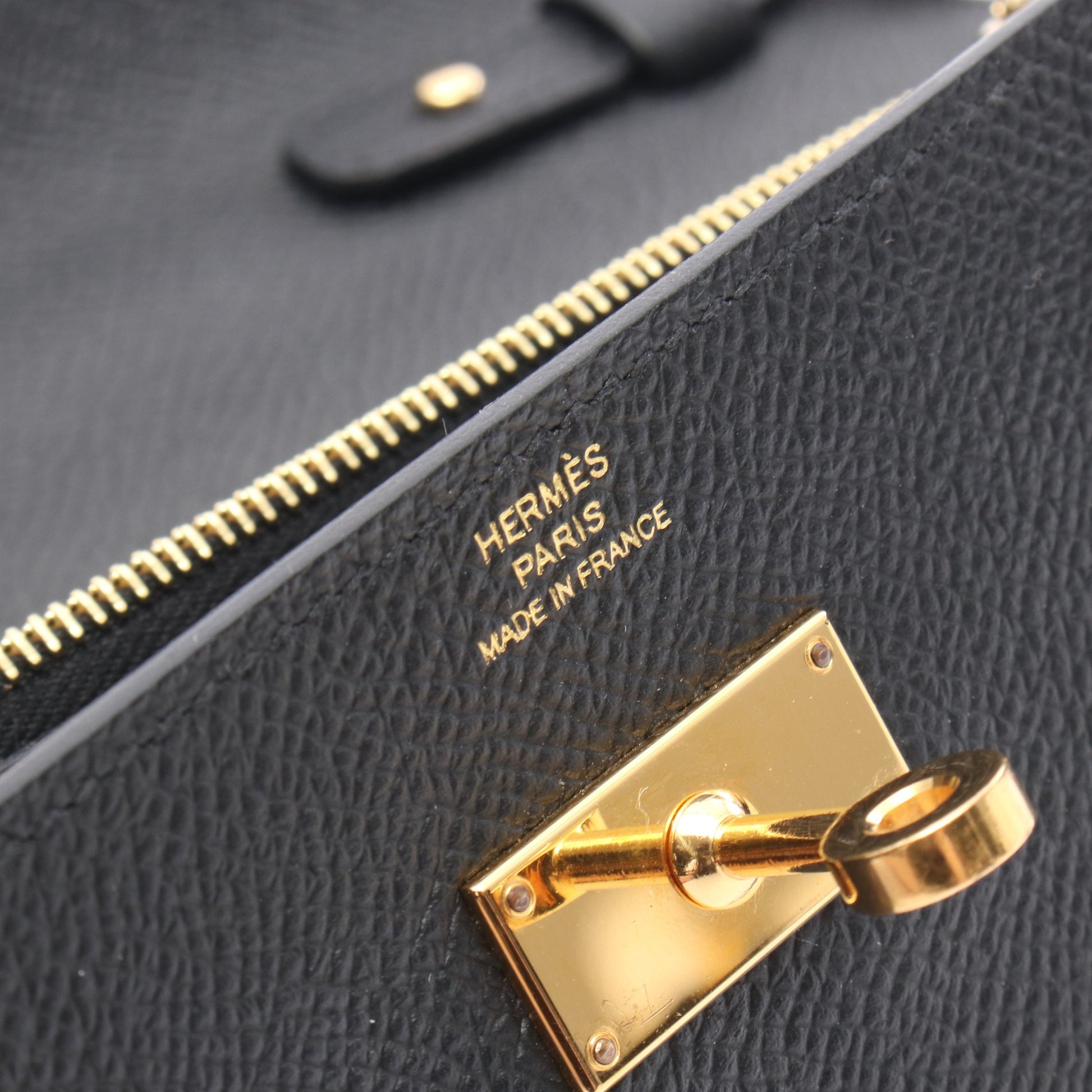 ケリートゥーゴー ショルダーウォレット ヴォーエプソン ブラック ゴールド金具 B刻印 エルメス バッグ HERMES
