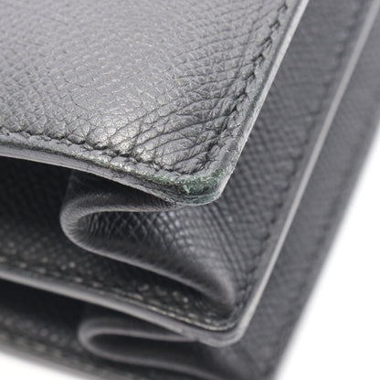 ケリーデペッシュ38 ブリーフケース ビジネスバッグ ヴォーエプソン ブラック シルバー金具 □J刻印 エルメス バッグ HERMES