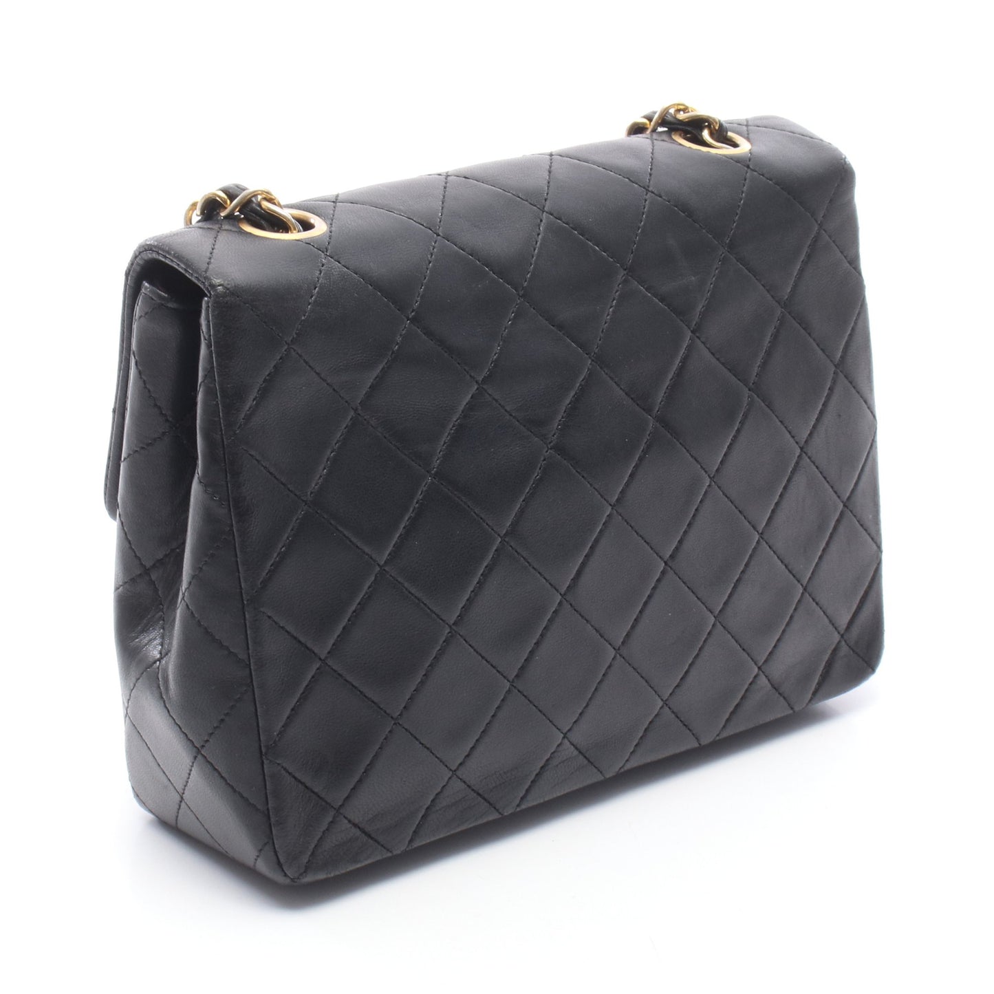 ミニマトラッセ20 チェーンショルダーバッグ ラムスキン ブラック ゴールド金具 シャネル バッグ CHANEL