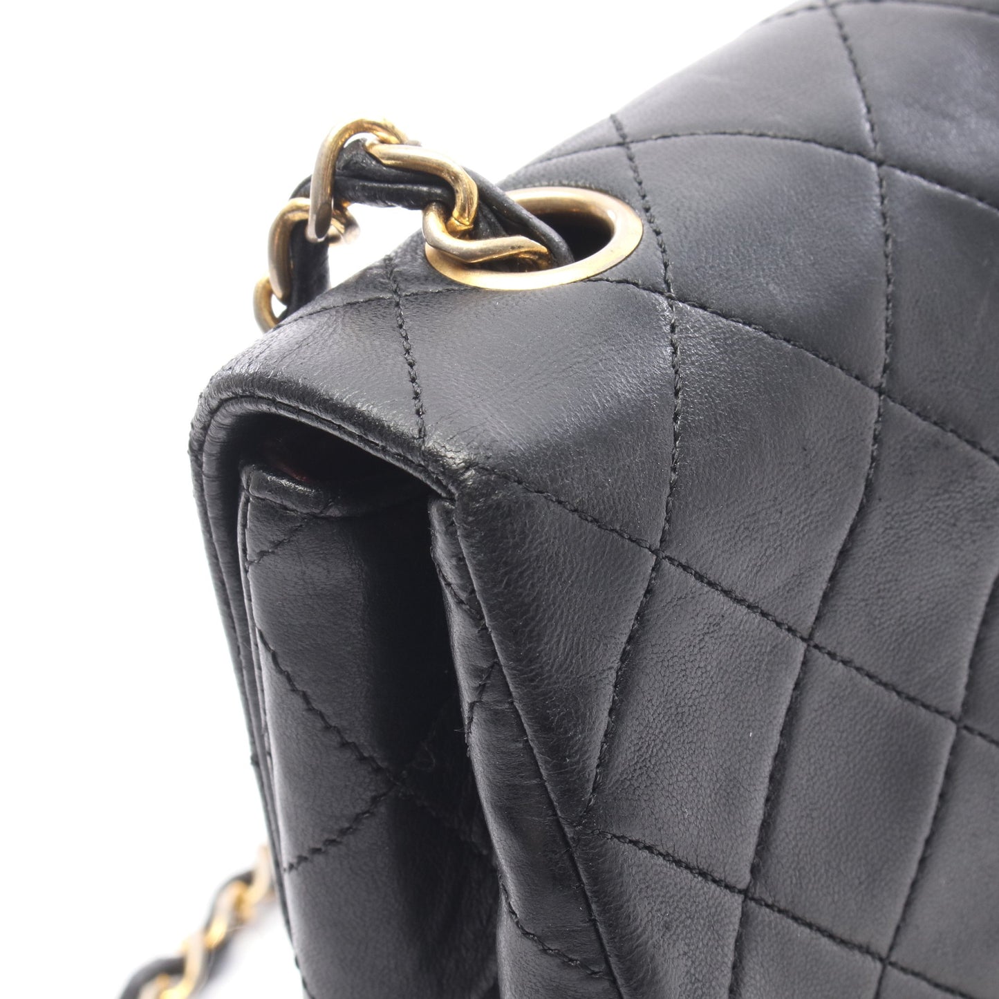 ミニマトラッセ20 チェーンショルダーバッグ ラムスキン ブラック ゴールド金具 シャネル バッグ CHANEL