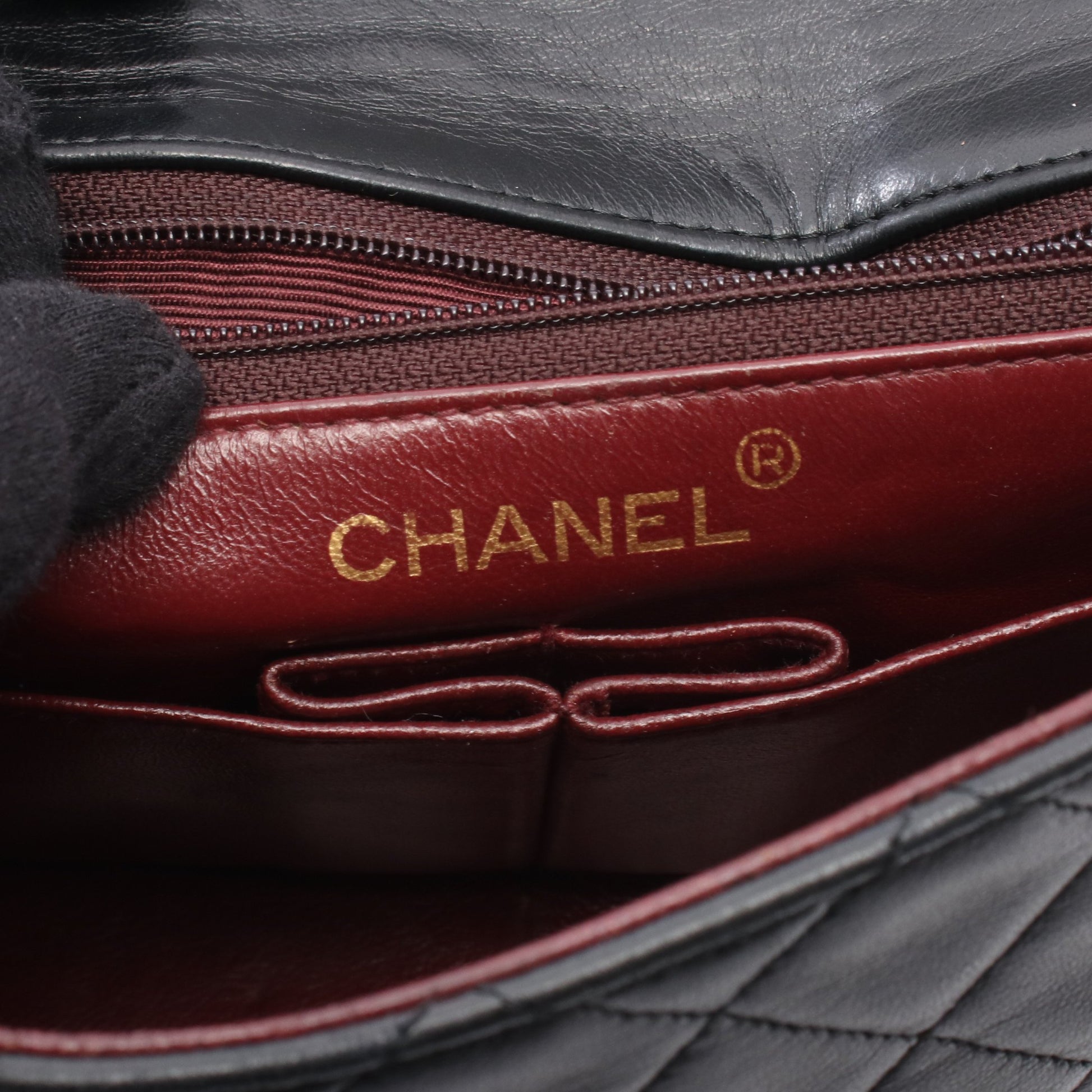 ミニマトラッセ20 チェーンショルダーバッグ ラムスキン ブラック ゴールド金具 シャネル バッグ CHANEL