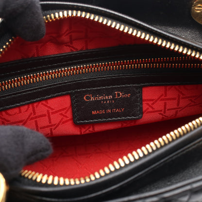 LADY DIOR レディディオール 2WAY ハンドバッグ レザー ブラック クリスチャンディオール バッグ Christian Dior