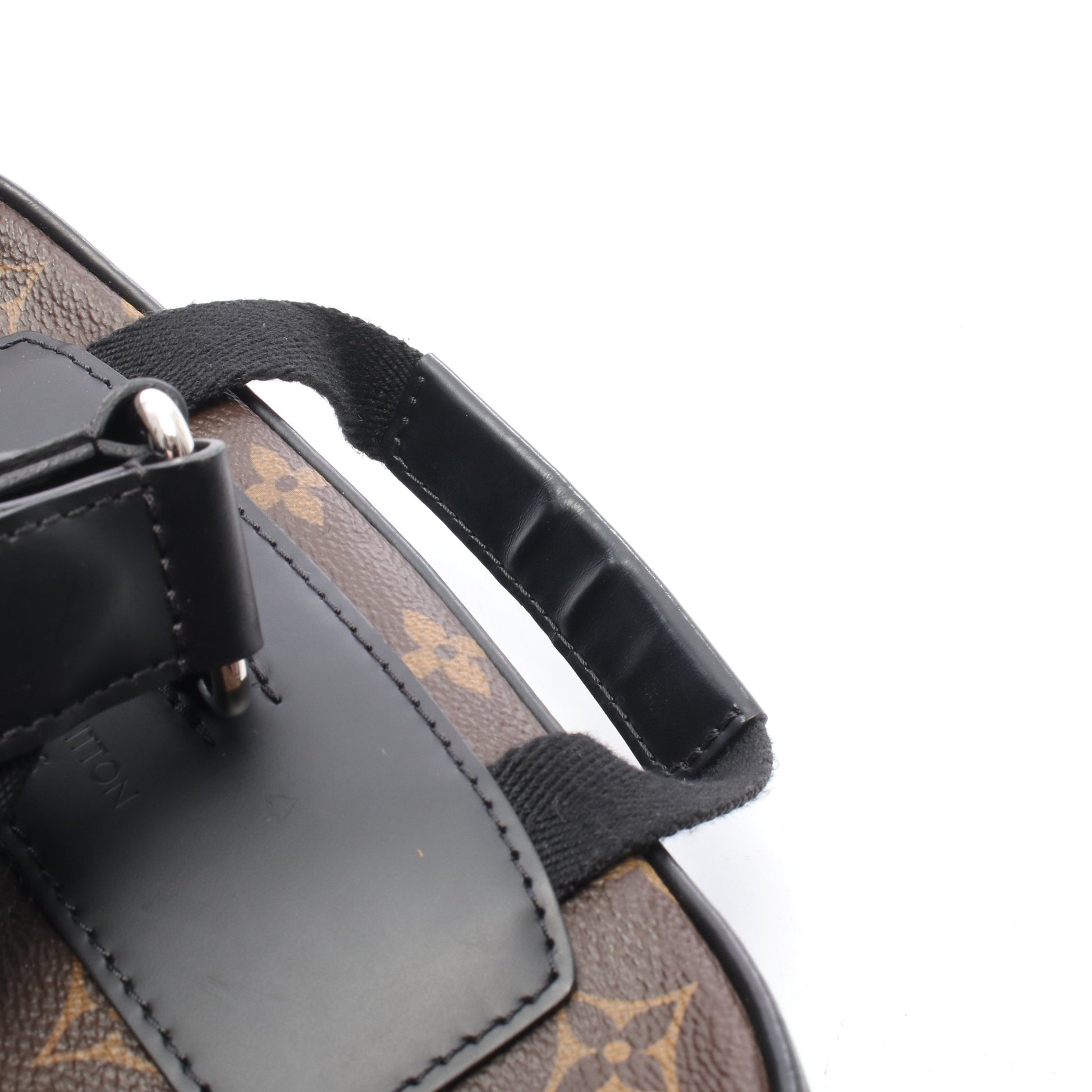 ジョッシュ モノグラムマカサー バックパック リュックサック PVC レザー ブラウン ブラック ルイヴィトン バッグ LOUIS VUITTON