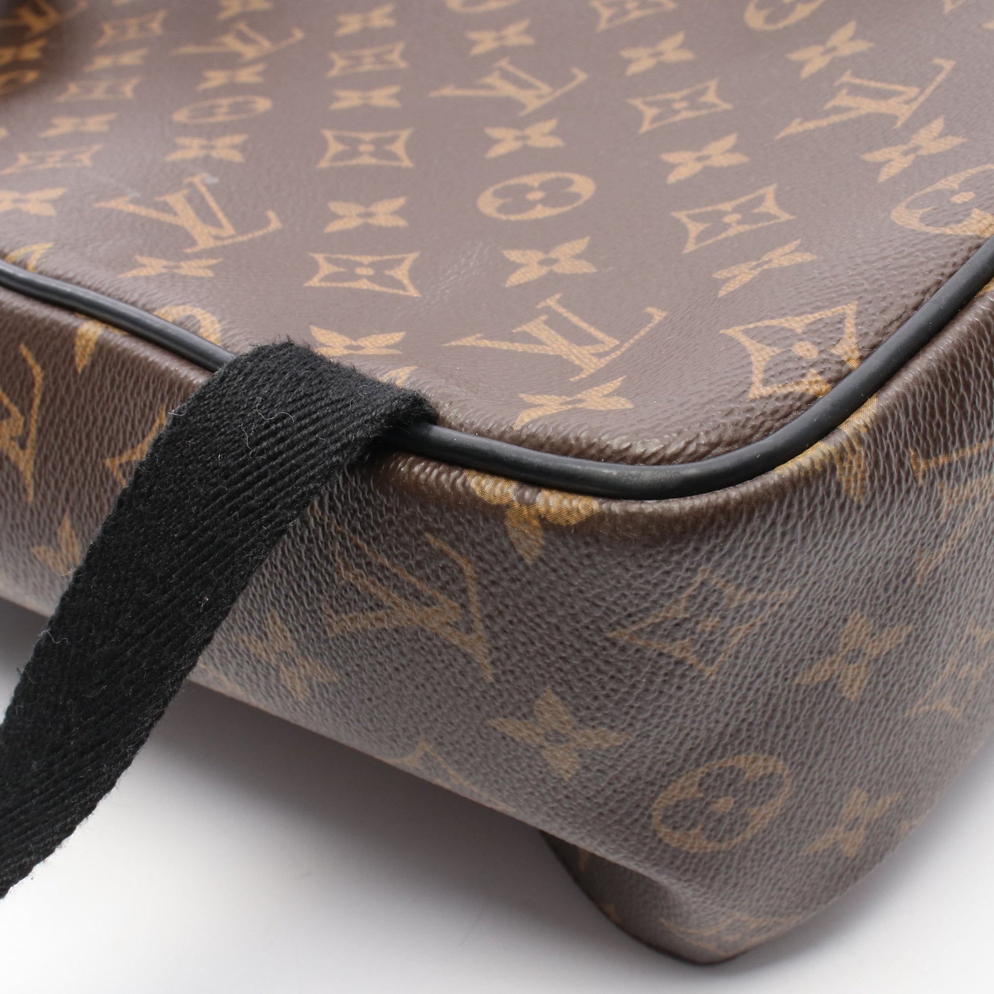 ジョッシュ モノグラムマカサー バックパック リュックサック PVC レザー ブラウン ブラック ルイヴィトン バッグ LOUIS VUITTON