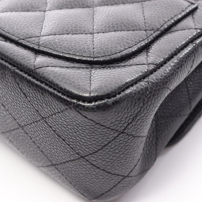 ミニマトラッセ チェーンショルダーバッグ キャビアスキン ブラック シルバー金具 シャネル バッグ CHANEL