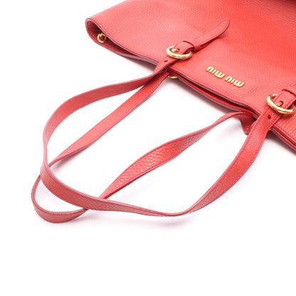 VIT.DAINO 2WAY ショルダーバッグ トートバッグ レザー レッド ミュウミュウ バッグ miu miu