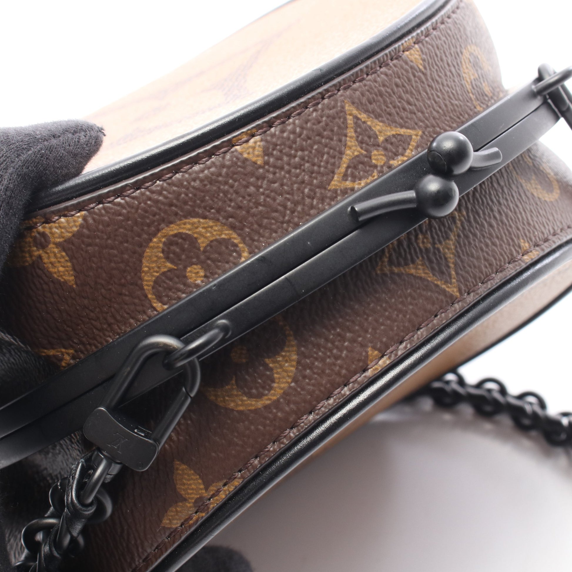 ブルシコBC モノグラムジャイアント リバース チェーンショルダーバッグ PVC ブラウン ルイヴィトン バッグ LOUIS VUITTON