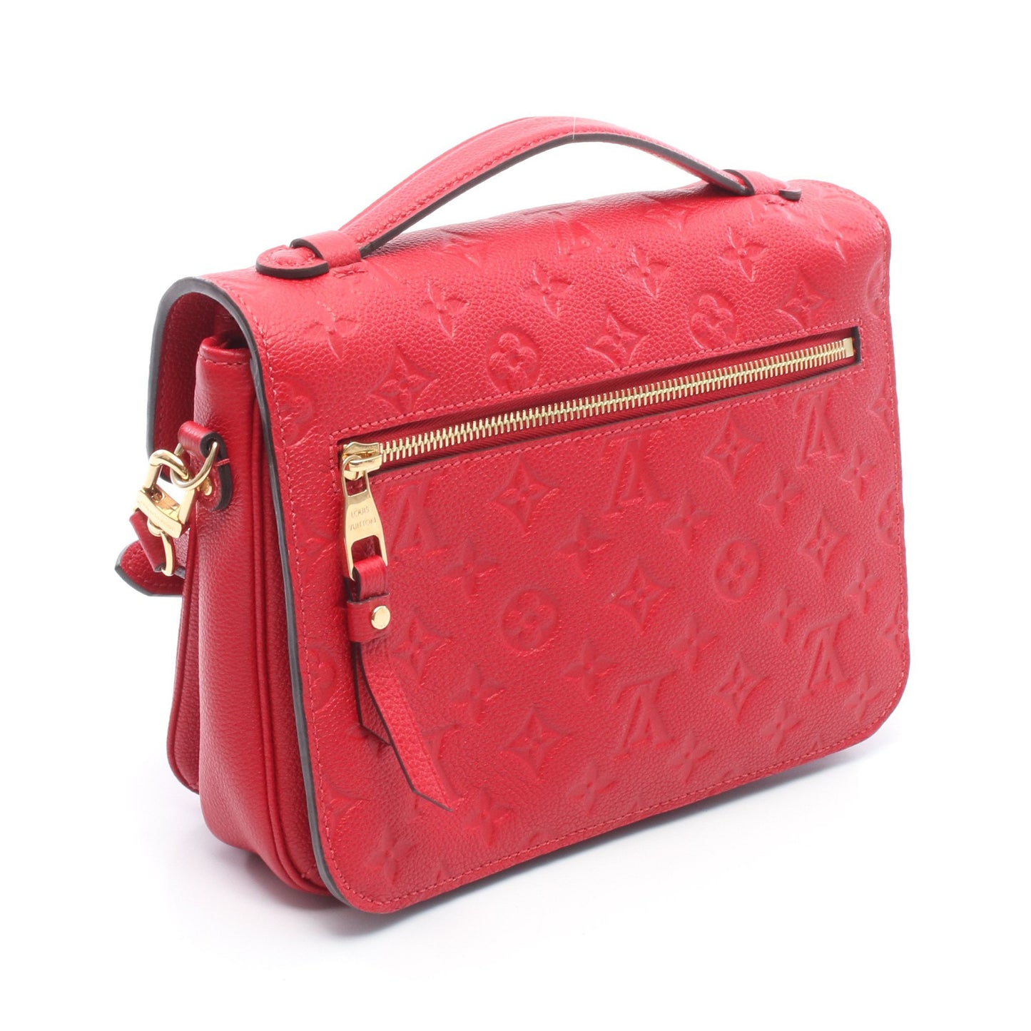 ポシェットメティスMM モノグラムアンプラント スリーズ 2WAY ハンドバッグ レザー レッド ルイヴィトン バッグ LOUIS VUITTON