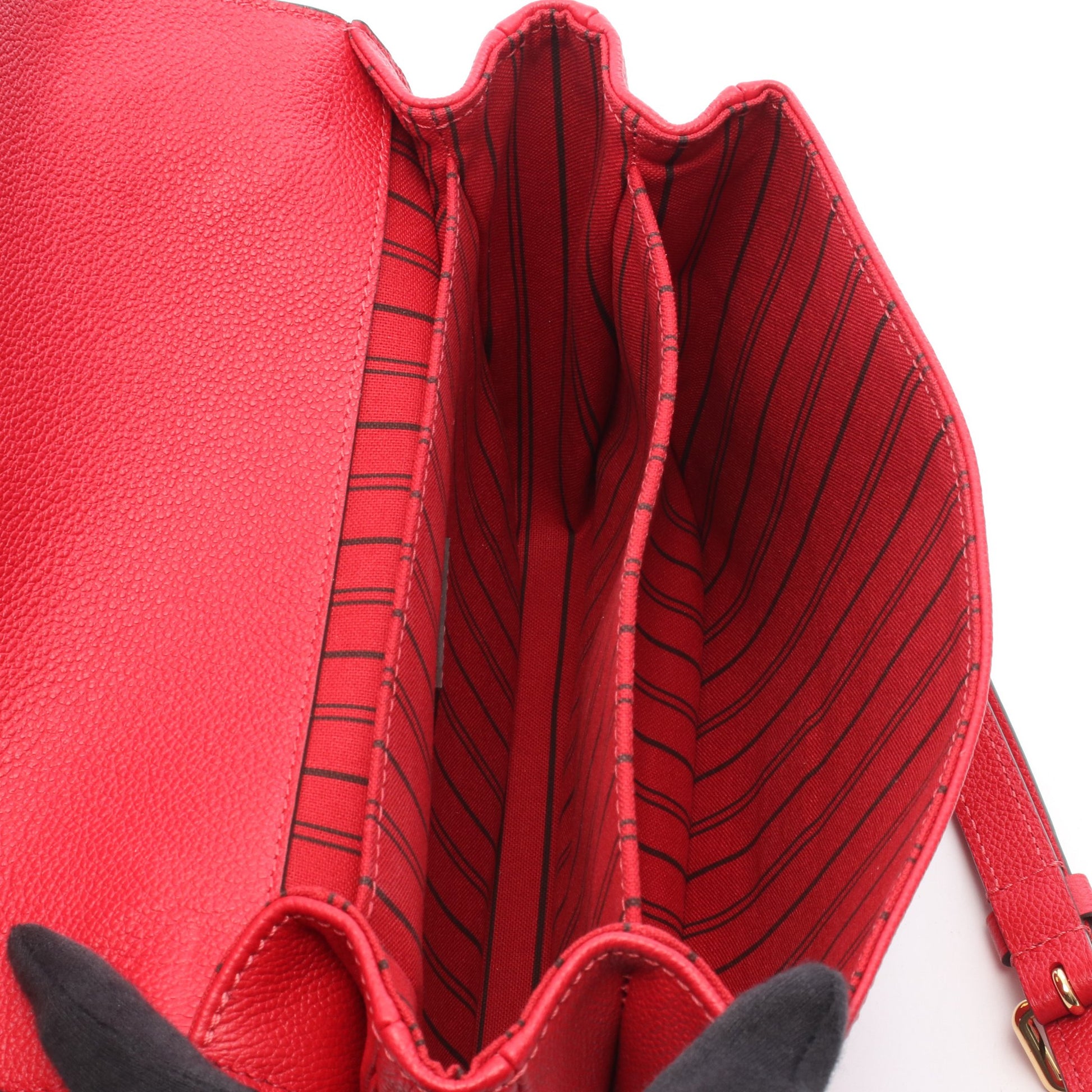 ポシェットメティスMM モノグラムアンプラント スリーズ 2WAY ハンドバッグ レザー レッド ルイヴィトン バッグ LOUIS VUITTON