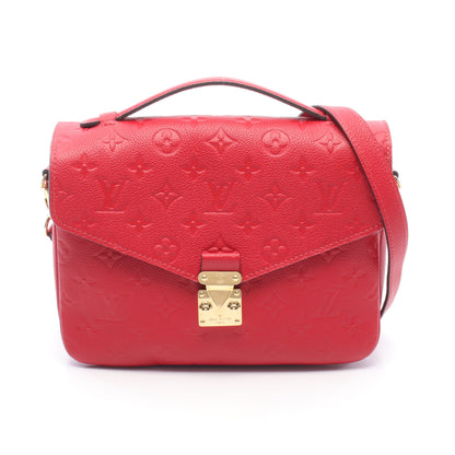 ポシェットメティスMM モノグラムアンプラント スリーズ 2WAY ハンドバッグ レザー レッド ルイヴィトン バッグ LOUIS VUITTON