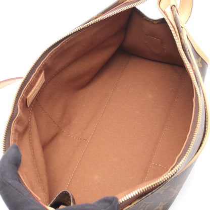 ポパンクール ロン モノグラム ショルダーバッグ PVC レザー ブラウン ルイヴィトン バッグ LOUIS VUITTON