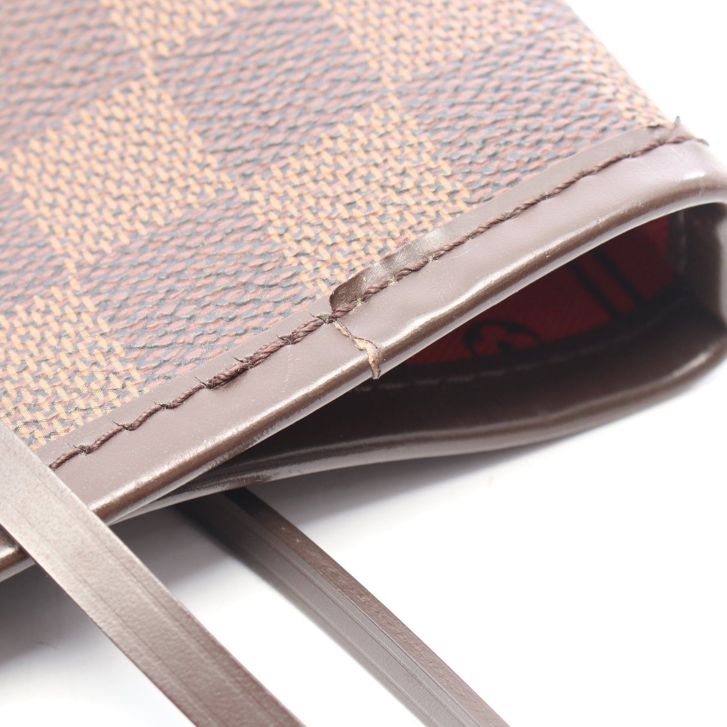 ネヴァーフルGM ダミエエベヌ ショルダーバッグ トートバッグ PVC レザー ブラウン ルイヴィトン バッグ LOUIS VUITTON