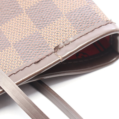 ネヴァーフルGM ダミエエベヌ ショルダーバッグ トートバッグ PVC レザー ブラウン ルイヴィトン バッグ LOUIS VUITTON