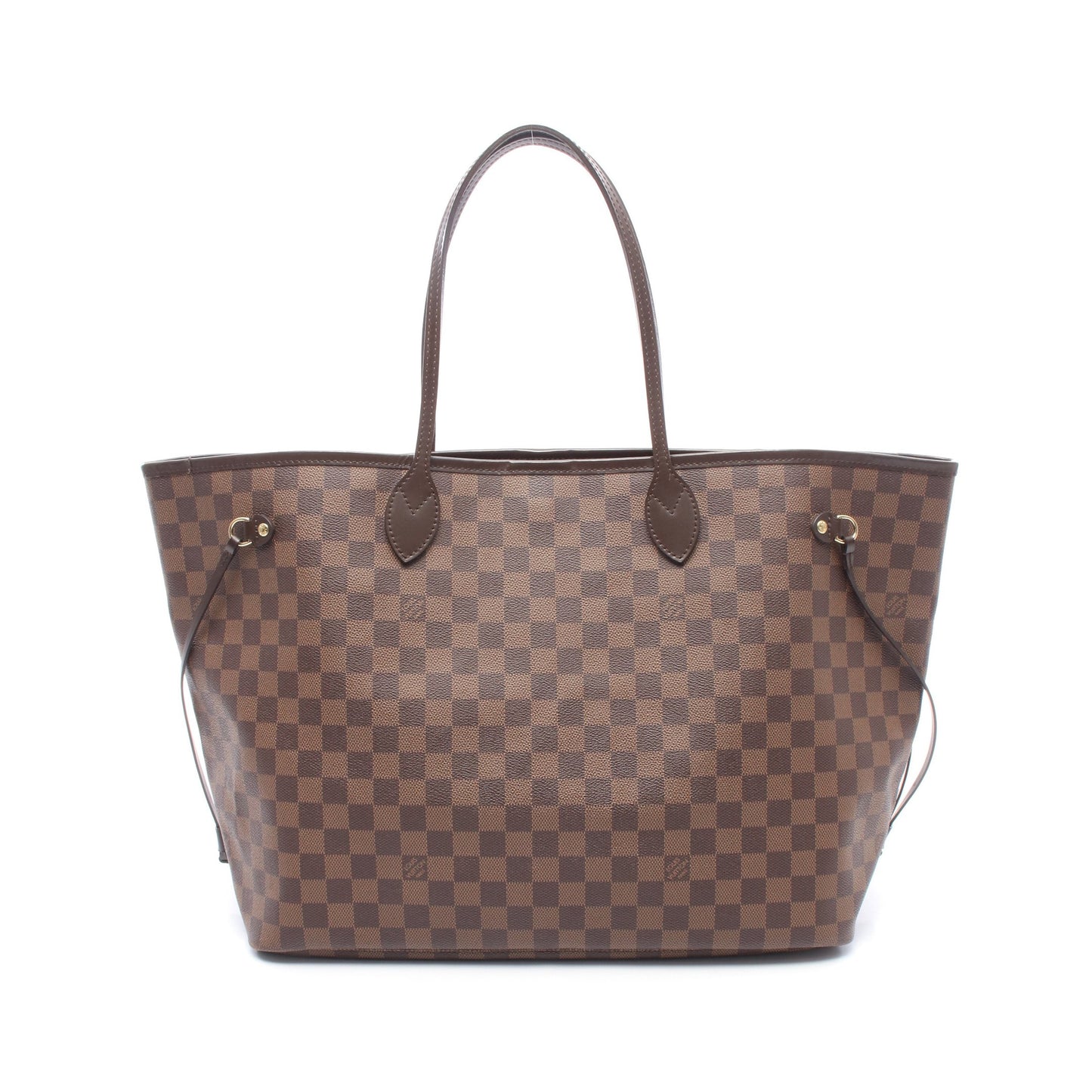 ネヴァーフルGM ダミエエベヌ ショルダーバッグ トートバッグ PVC レザー ブラウン ルイヴィトン バッグ LOUIS VUITTON