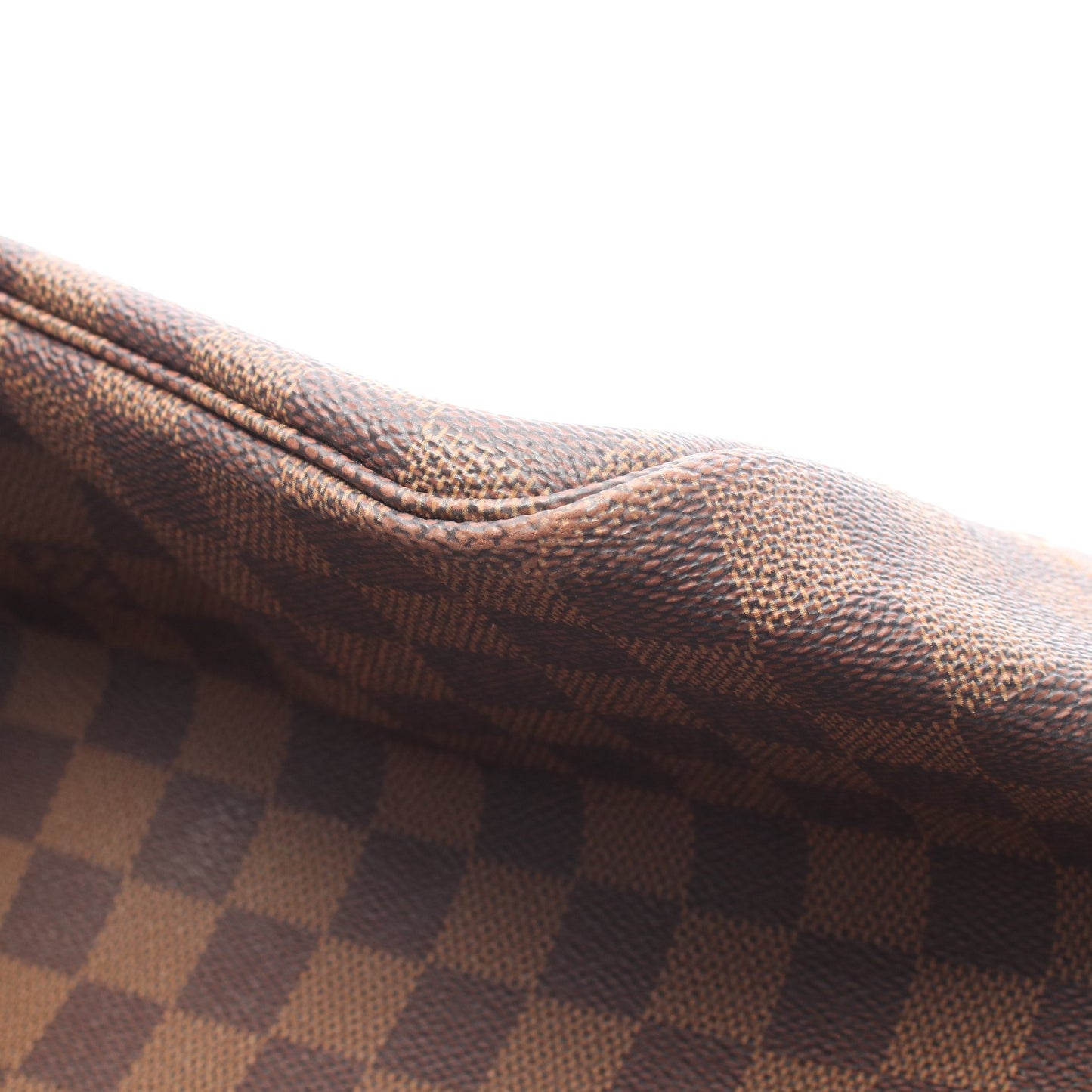 ネヴァーフルGM ダミエエベヌ ショルダーバッグ トートバッグ PVC レザー ブラウン ルイヴィトン バッグ LOUIS VUITTON