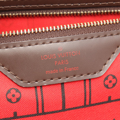 ネヴァーフルGM ダミエエベヌ ショルダーバッグ トートバッグ PVC レザー ブラウン ルイヴィトン バッグ LOUIS VUITTON
