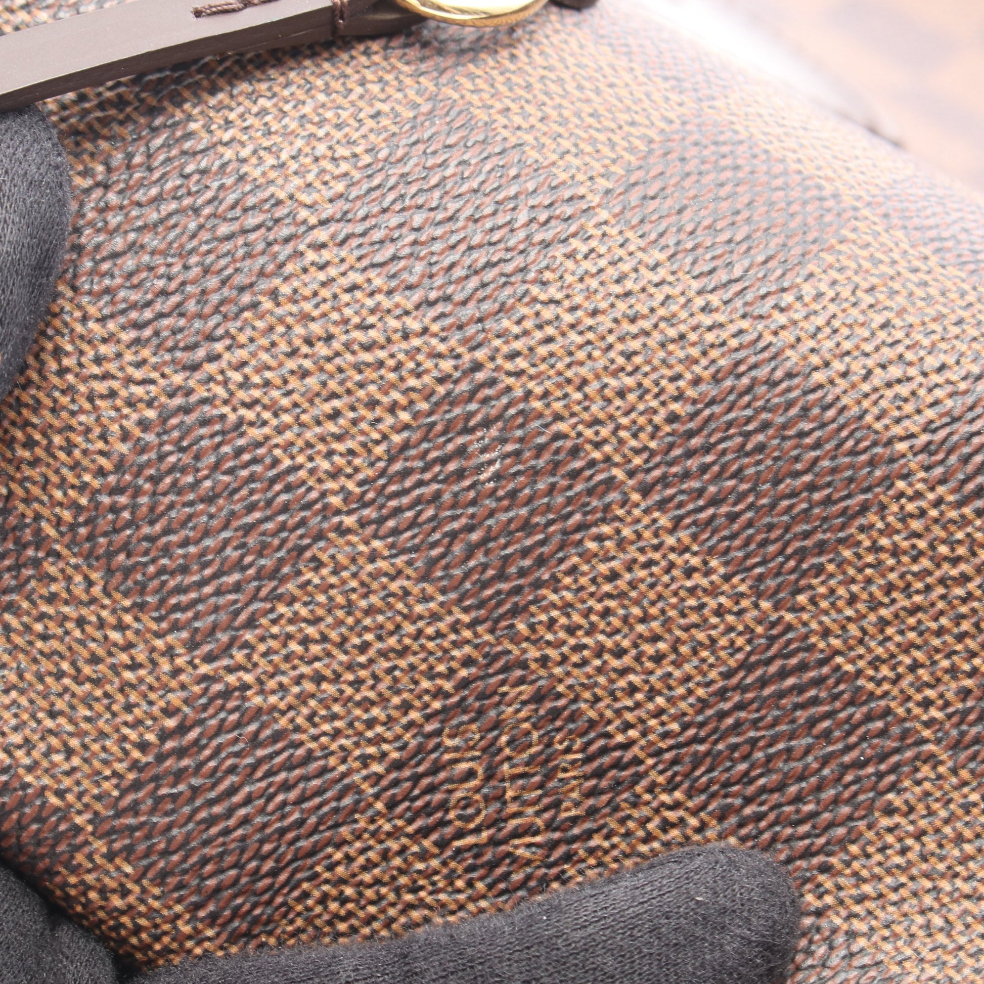 ネヴァーフルGM ダミエエベヌ ショルダーバッグ トートバッグ PVC レザー ブラウン ルイヴィトン バッグ LOUIS VUITTON